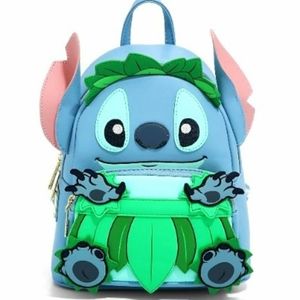 NWT Loungefly Lilo and Stitch Luau hula mini backpack